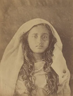 Pre Raphaelite Prints: Ceylonese Woman, 1875-79. Creator: Julia Margaret Cameron