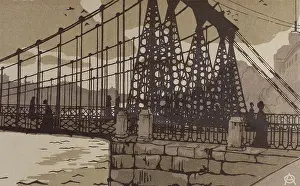 Petersburg Prints: The Chain Bridge in Saint Petersburg