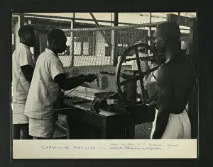 Uganda Prints: Chain Link Machine Upper Prison, Luzira, Kampala, Uganda, c1950s. Creator: Unknown