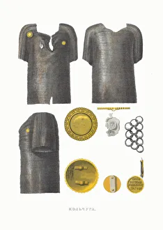 Chainmail Prints: Chain mail. From the Antiquities of the Russian State, 1849-1853
