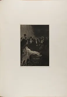 A Life Prints: Chained, plate eleven from A Life, 1884. Creator: Max Klinger