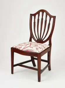 Tulipa Prints: Side chair, about 1790-1800. Creator: Unknown