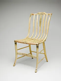 Peacock Feather Prints: Side Chair, 1808 / 12. Creator: Samuel Gragg