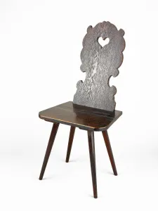 Heart Shape Prints: Side Chair, 1825 / 75. Creator: Unknown