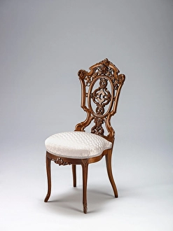 Designs Prints: Side chair, about 1850-1860. Creator: Unknown