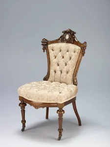 Side chair, about 1860-1870. Creator: John Jelliff