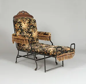 Folding Chair Prints: Chair, 1876. Creator: Marks Adjustable Folding Chair Company