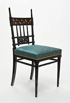 Ebonised Gallery: Side Chair, 1877 / 85. Creator: Herter Brothers