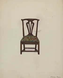 Rex Edna C Prints: Side Chair, 1935 / 1942. Creator: Edna C. Rex