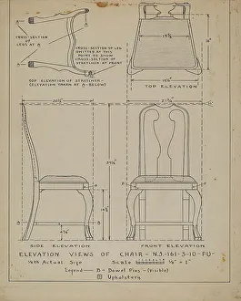 Francis Law Durand Prints: Chair, 1935/1942. Creator: Francis Law Durand