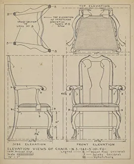 Francis Law Durand Prints: Chair, 1935/1942. Creator: Francis Law Durand