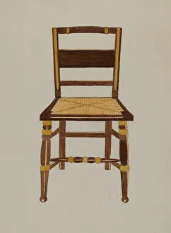 Mass Production Prints: Chair, 1935 / 1942. Creator: Genevieve Sherlock