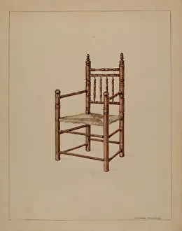 Goldberg Isadore Prints: Chair, 1935 / 1942. Creator: Isadore Goldberg