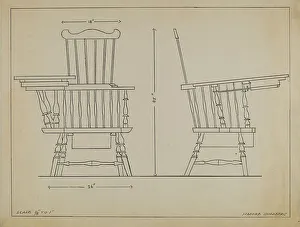 Goldberg Isadore Prints: Chair, 1935/1942. Creator: Isadore Goldberg