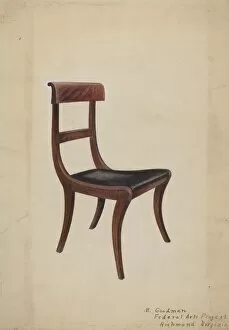 Side Chair, 1935/1942. Creator: Mattie P. Goodman