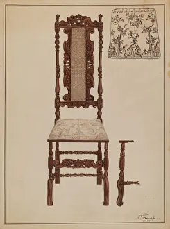 Gorid Nicholas Prints: Side Chair, 1935 / 1942. Creator: Nicholas Gorid