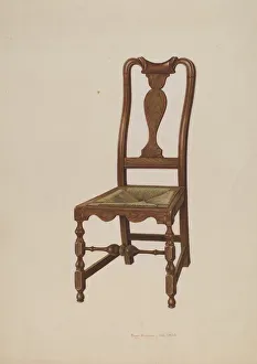 Henderer Regina Prints: Chair, 1935 / 1942. Creator: Regina Henderer