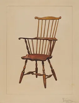 High Prints: Chair, 1935 / 1942. Creator: Rolland Livingstone