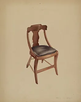 Childers William Paul Prints: Chair, 1935/1942. Creator: William Paul Childers