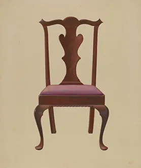 Arthur Johnson Prints: Side Chair, 1936. Creator: Arthur Johnson