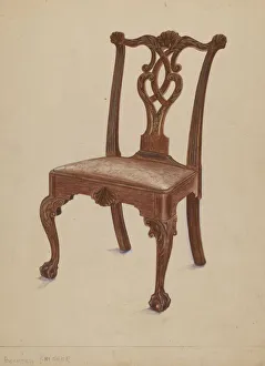 Bernard Krieger Gallery: Side Chair, 1936. Creator: Bernard Krieger