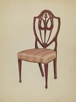 Side Chair Prints: Side Chair, 1936. Creator: Florence Choate