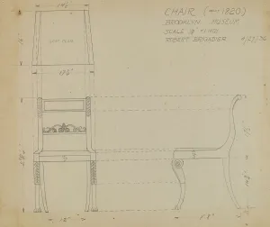 Side Chair Prints: Side Chair, 1936. Creator: Robert Brigadier