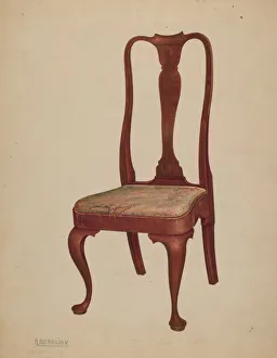 Dining Chair Prints: Chair, 1937. Creator: Arsen Maralian