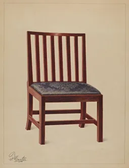 Ferdinand Cartier Prints: Side Chair, 1937. Creator: Ferdinand Cartier