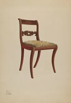 Gorid Nicholas Prints: Side Chair, 1937. Creator: Nicholas Gorid