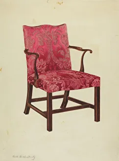 Side Chair Prints: Side Chair, 1937. Creator: Ruth Bialostosky