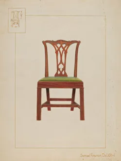 Samuel Fineman Prints: Chair, 1937. Creator: Samuel Fineman