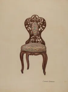 Charles Goodwin Prints: Chair, 1941. Creator: Charles Goodwin