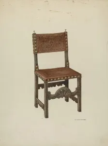 William Kieckhofel Prints: Chair, 1941. Creator: William Kieckhofel