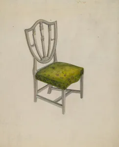 Rex Edna C Prints: Chair, c. 1936. Creator: Edna C. Rex