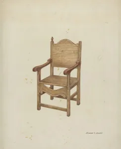 Edward Jewett Prints: Chair, c. 1936. Creator: Edward Jewett