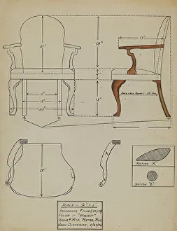 Dieterich John Prints: Chair, c. 1936. Creator: John Dieterich