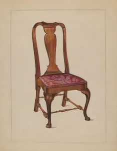 Side Chair, c. 1936. Creator: Lawrence Phillips