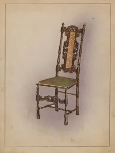 Gorid Nicholas Prints: Side Chair, c. 1936. Creator: Nicholas Gorid