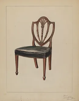 Rolland Livingstone Prints: Side Chair, c. 1936. Creator: Rolland Livingstone
