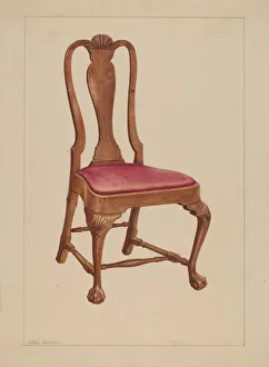 Side Chair Prints: Side Chair, c. 1937. Creator: Charles Squires