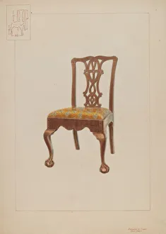 Edward L Loper Prints: Chair, c. 1937. Creator: Edward L Loper