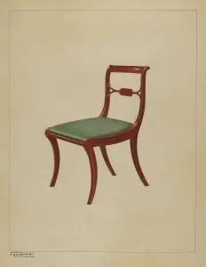 Side Chair Prints: Side Chair, c. 1937. Creator: Francisco Alvarez