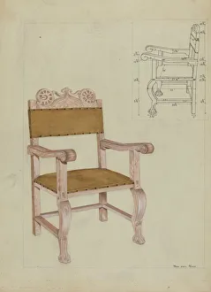 Chair, c. 1937. Creator: Vera Van Voris