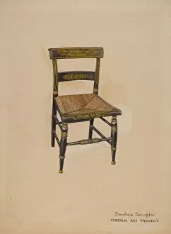 Painted Collection: Chair, c. 1938. Creator: Dorothea A. Farrington