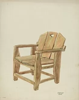 Majel G Collection: Chair, c. 1938. Creator: Majel G. Claflin