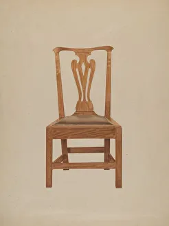 Michael Riccitelli Prints: Chair, c. 1938. Creator: Michael Riccitelli