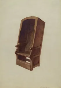Covered Prints: Chair, c. 1941. Creator: Ethelbert Brown
