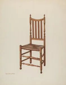 Side Chair Prints: Side Chair, c. 1941. Creator: M. Rosenshield-von-Paulin