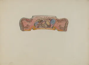 Austin L Prints: Chair Back Decoration, 1935. Creator: Austin L. Davison